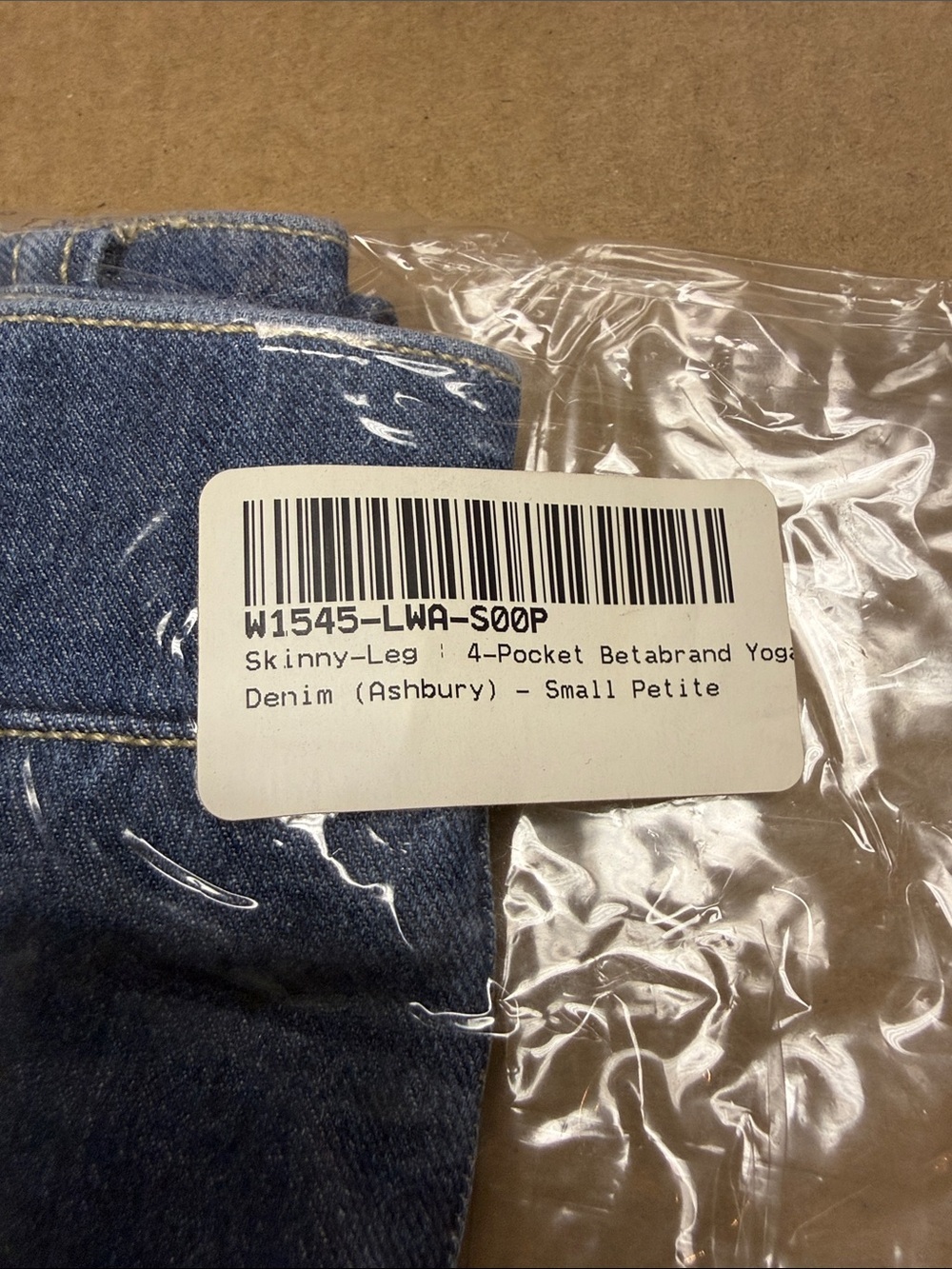 New Betabrand Ashbury Skinny Leg 4 Pocket Yoga Denim Jeans Small Petite - Picture 4 of 4